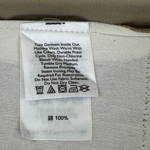 Eddie Bauer Shorts Men's 38 Tall Khaki Tan Preppy Tailored Flat Front 10" - Picture 7 of 9